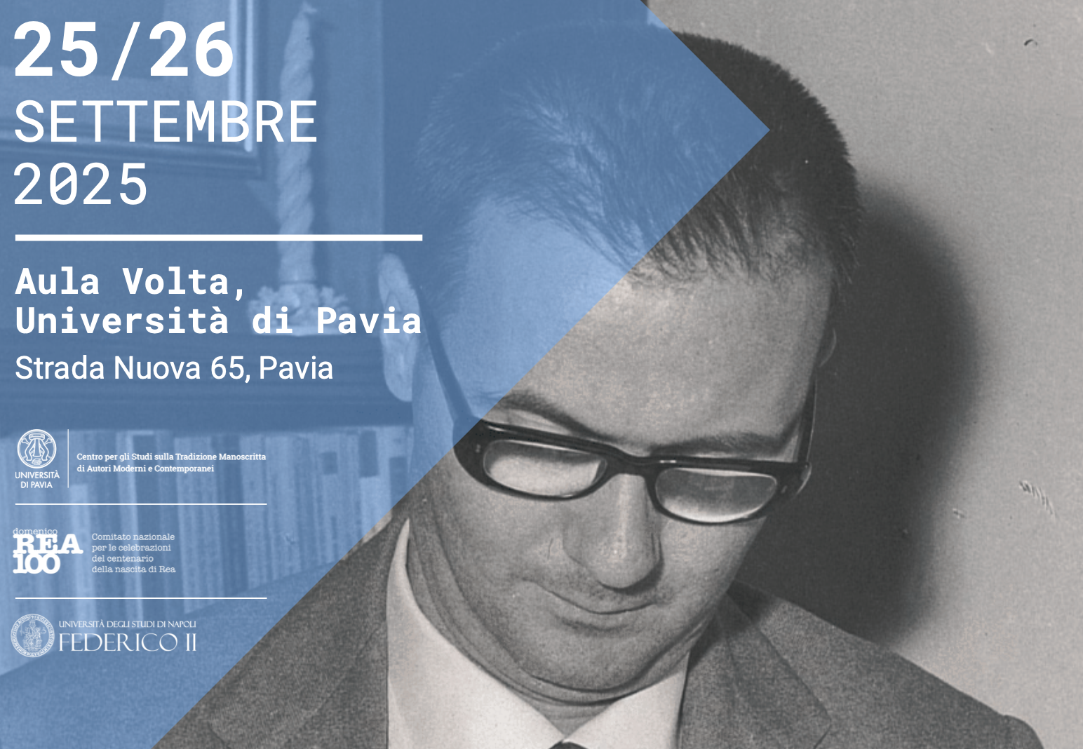 Convegno &quot;Le carte di Don Mimì. Domenico Rea negli archivi italiani&quot;